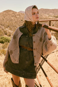 Soft as Snow Button-Front Snowflake Cardigan - ShopPromesa