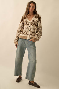 Summit Trail Brushed Alpine-Knit Cardigan - ShopPromesa