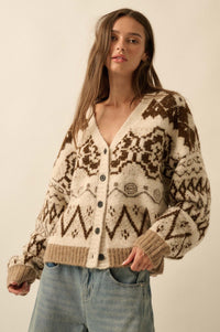 Summit Trail Brushed Alpine-Knit Cardigan - ShopPromesa