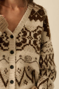 Summit Trail Brushed Alpine-Knit Cardigan - ShopPromesa