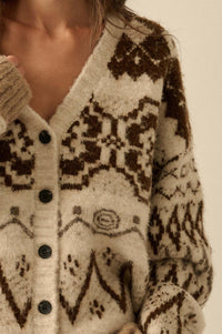 Summit Trail Brushed Alpine-Knit Cardigan - ShopPromesa