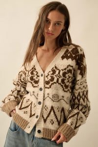 Summit Trail Brushed Alpine-Knit Cardigan - ShopPromesa