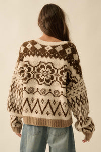 Summit Trail Brushed Alpine-Knit Cardigan - ShopPromesa