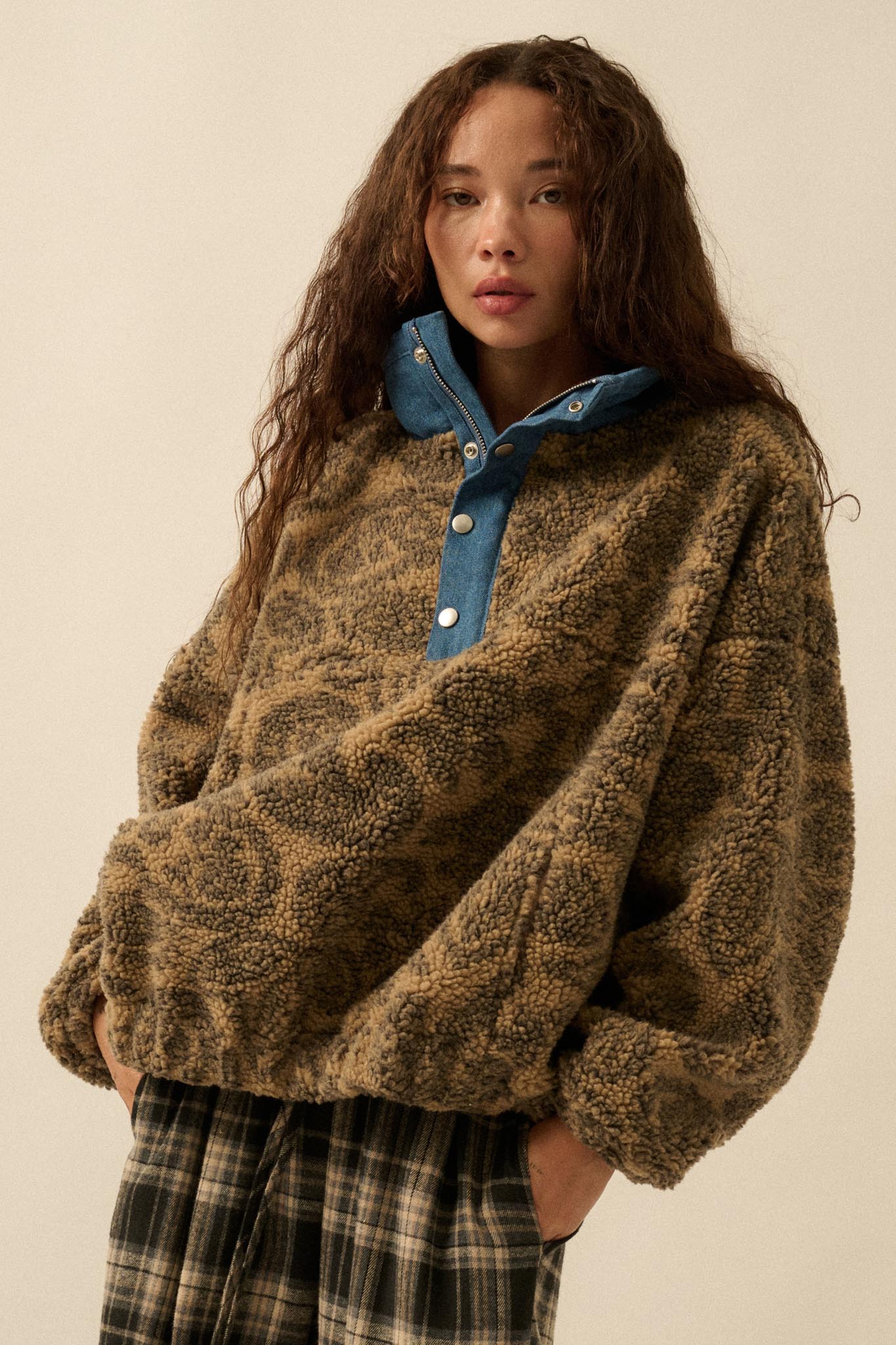 Dare to Dream Paisley Fleece Half-Zip Pullover - ShopPromesa