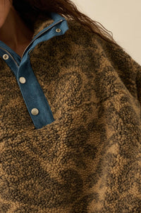 Dare to Dream Paisley Fleece Half-Zip Pullover - ShopPromesa