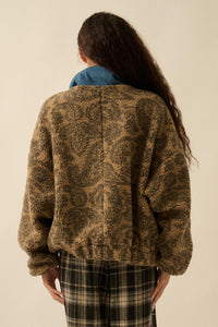 Dare to Dream Paisley Fleece Half-Zip Pullover - ShopPromesa