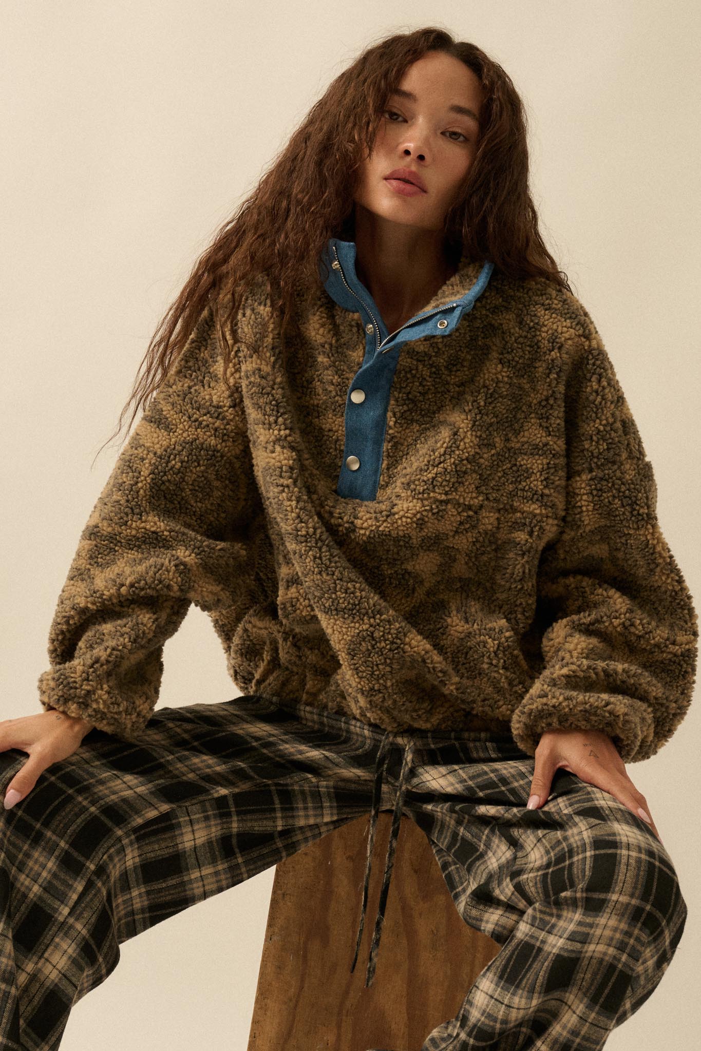 Dare to Dream Paisley Fleece Half-Zip Pullover