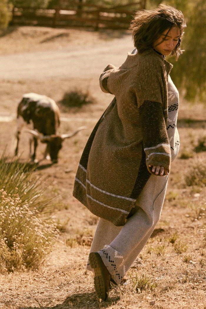 Good Earth Striped Open-Front Duster Cardigan - ShopPromesa