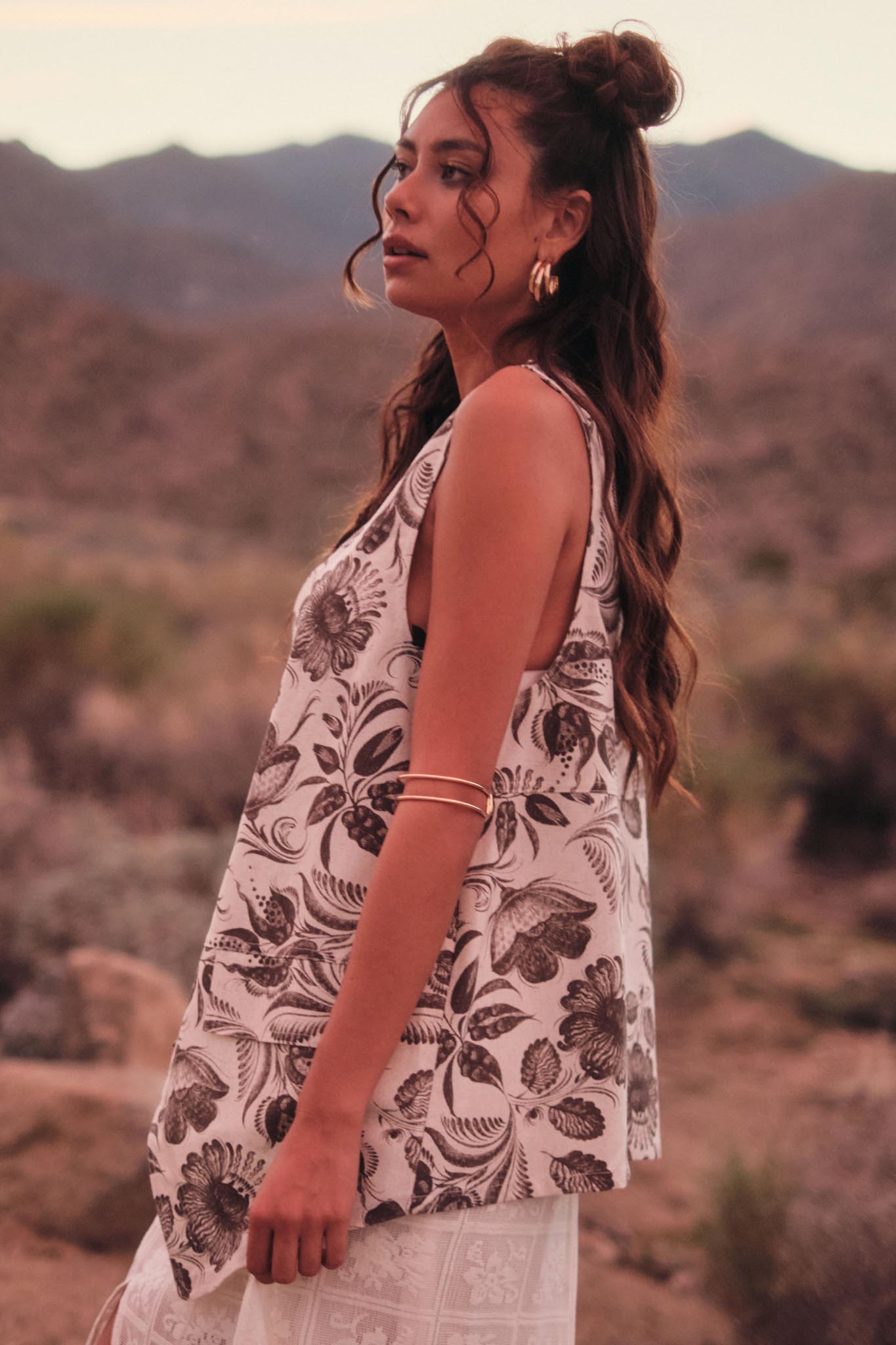 Blooming Days Floral-Print Snap-Front Vest - ShopPromesa