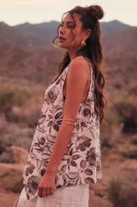 Blooming Days Floral-Print Snap-Front Vest - ShopPromesa