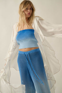 Lavish Living Open-Front Ruffle Kimono Robe - ShopPromesa