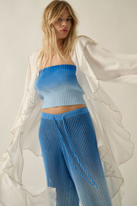 Lavish Living Open-Front Ruffle Kimono Robe - ShopPromesa