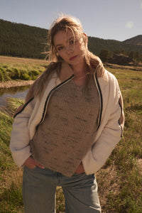 Twice as Nice Colorblock Sherpa Fleece Jacket - ShopPromesa