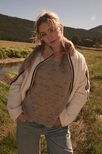 Twice as Nice Colorblock Sherpa Fleece Jacket - ShopPromesa