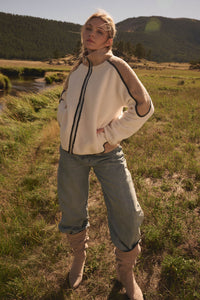 Twice as Nice Colorblock Sherpa Fleece Jacket - ShopPromesa