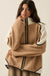 Twice as Nice Colorblock Sherpa Fleece Jacket - ShopPromesa