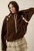 Warm Hug Fleece Crochet-Trim Half-Zip Pullover Jacket - ShopPromesa