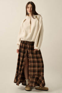 Warm Hug Fleece Crochet-Trim Half-Zip Pullover Jacket - ShopPromesa