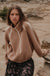 Warm Hug Fleece Crochet-Trim Half-Zip Pullover Jacket - ShopPromesa