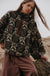 Fleece Flourish Damask-Print Sherpa Pullover Jacket - ShopPromesa