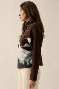 Lookout Peak Quarter-Snap Landscape Sweater - ShopPromesa