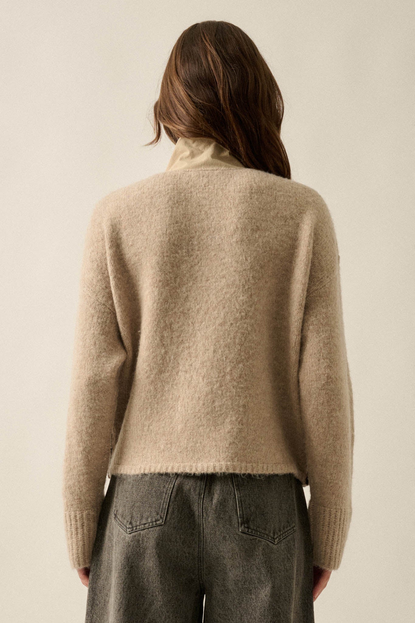 Lookout Peak Quarter-Snap Landscape Sweater - ShopPromesa