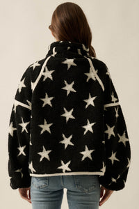Midwinter Nights Star-Print Fleece Zip-Up Jacket - ShopPromesa