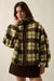 Homeward Bound Plaid Sherpa Fleece Zip-Up Jacket - ShopPromesa
