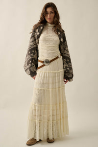 Big Love Paisley Bandana Jacquard Shrug Cardigan - ShopPromesa