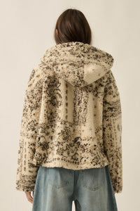 Dream Machine Bandana Fleece Hooded Zip-Up Jacket - ShopPromesa