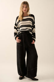 Jump In Crinkle Cotton Drawstring Parachute Pants