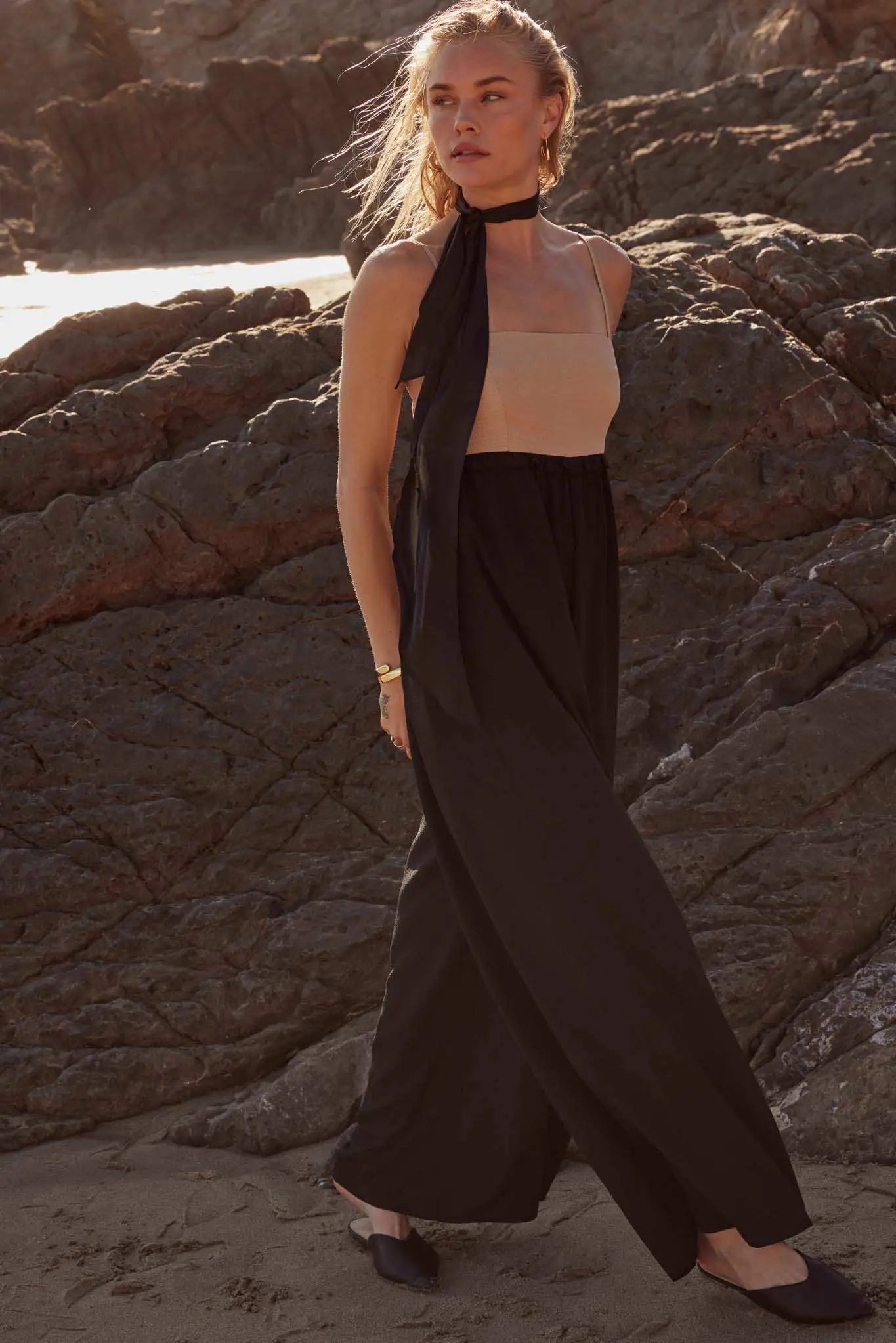 Step By Step Textured Wide-Leg Cami Bodysuit - ShopPromesa