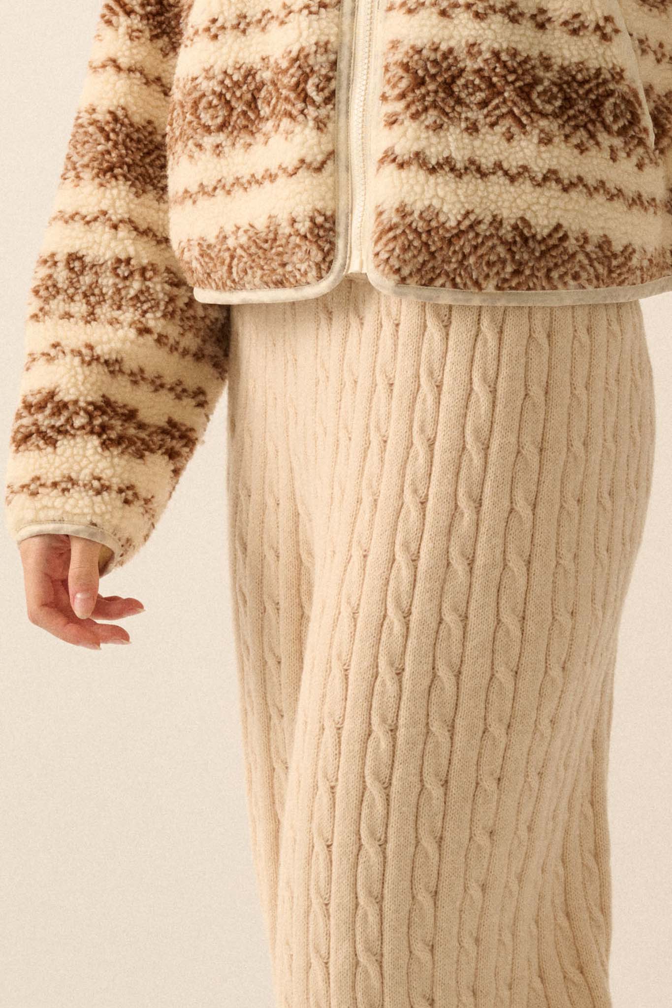 Better Together Cable Knit Sweater Pants - ShopPromesa