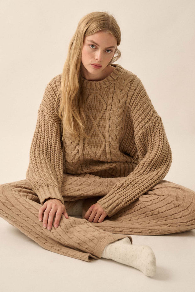 Better Together Cable Knit Sweater Pants - ShopPromesa