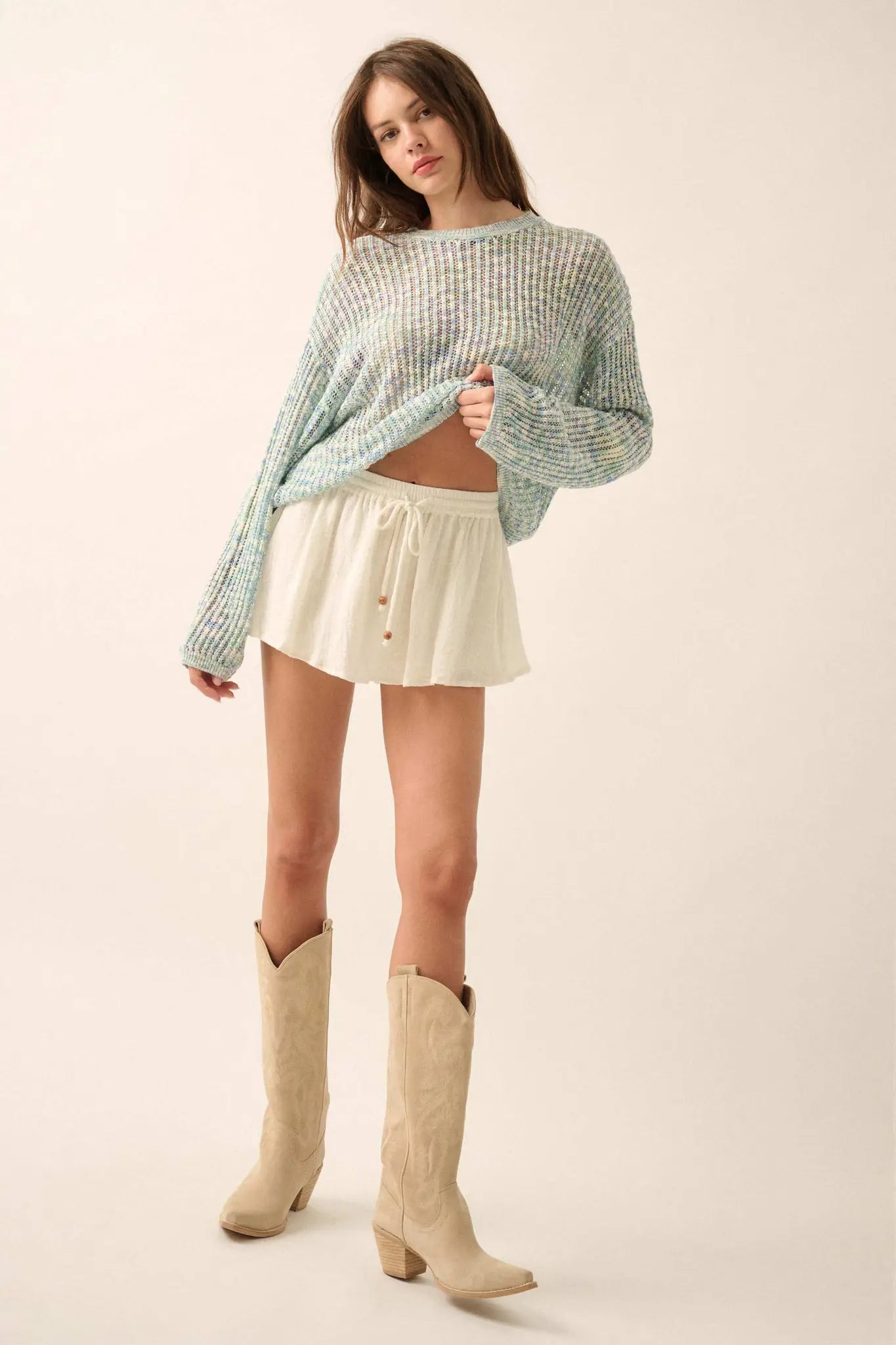 Freshen Up Textured Cotton Bloomer Skort - ShopPromesa