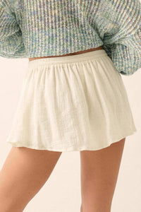 Freshen Up Textured Cotton Bloomer Skort - ShopPromesa