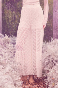 Dreamy Delight Floral Lace Ruffled Wide Leg Pants - ShopPromesa