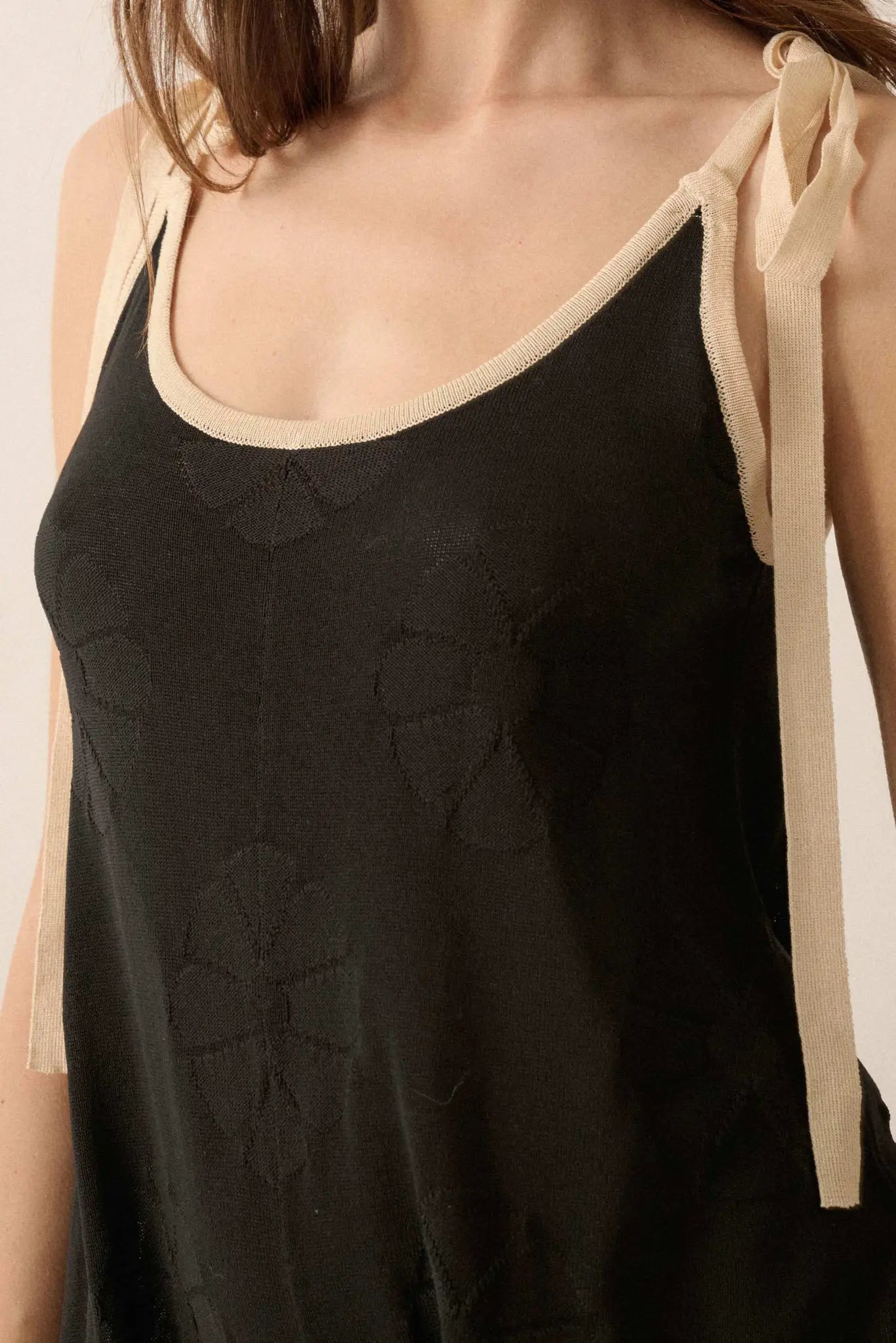 Lazy Daisy Floral Jacquard-Knit Cami Romper - ShopPromesa