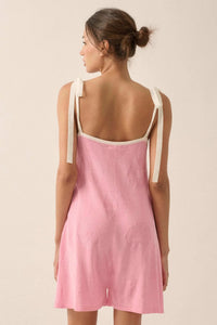 Lazy Daisy Floral Jacquard-Knit Cami Romper - ShopPromesa