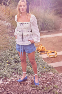 Brand New Day Denim Drawstring Shorts - ShopPromesa