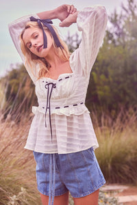 Brand New Day Denim Drawstring Shorts - ShopPromesa