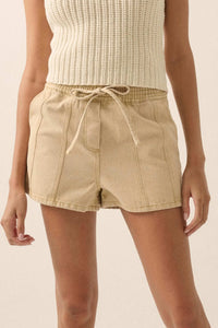 Brand New Day Denim Drawstring Shorts - ShopPromesa