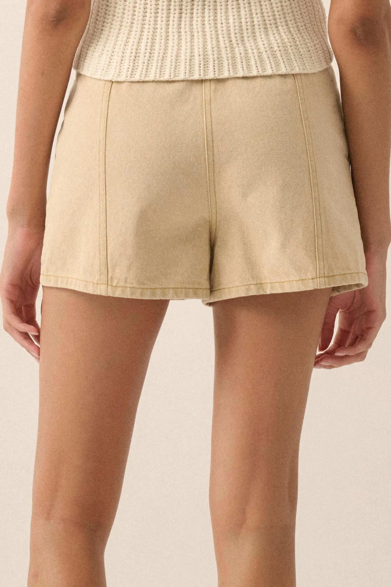 Brand New Day Denim Drawstring Shorts - ShopPromesa