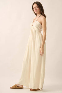 Quiet Confidence High-Waist Halter Jumpsuit - ShopPromesa