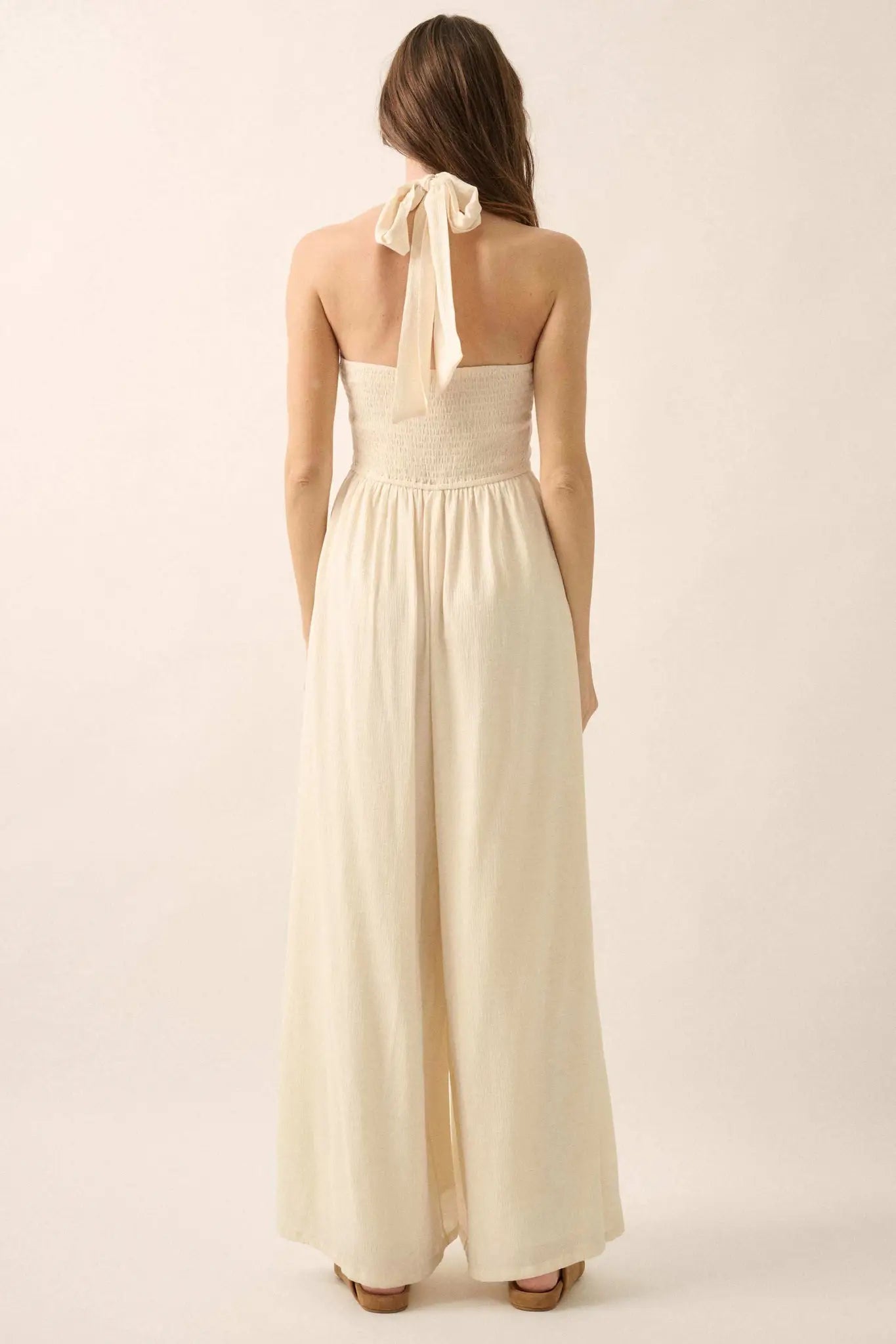 Quiet Confidence High-Waist Halter Jumpsuit - ShopPromesa