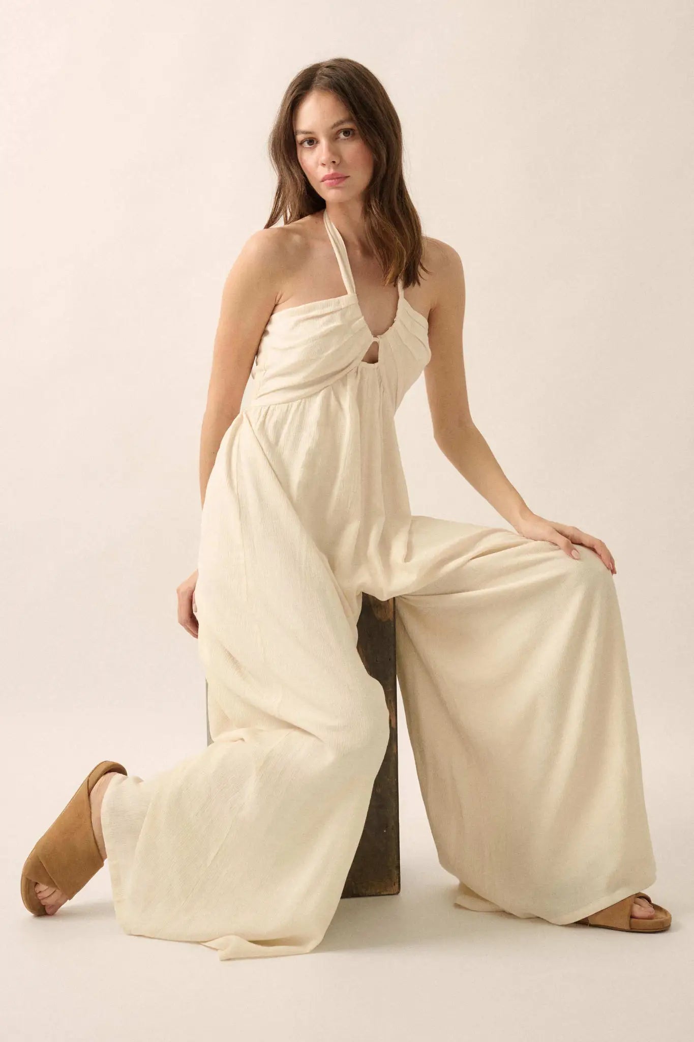 Quiet Confidence High-Waist Halter Jumpsuit - ShopPromesa