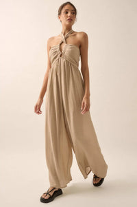 Quiet Confidence High-Waist Halter Jumpsuit - ShopPromesa