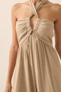 Quiet Confidence High-Waist Halter Jumpsuit - ShopPromesa