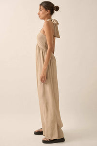 Quiet Confidence High-Waist Halter Jumpsuit - ShopPromesa