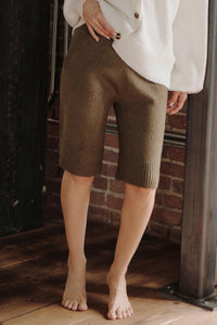Promise the Label Textured Knit Sweater Shorts - ShopPromesa